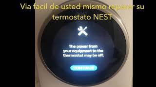 Como reparar su termostato NEST  Error e73  No corriente [upl. by Oiliduab227]