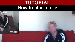 Tutorial How To Blur A Face Magix Movie Edit Pro [upl. by Elleniad697]