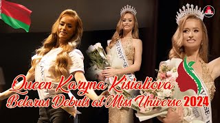 Belarus Debuts at Miss Universe 2024 with Queen Karyna Kisialiova – A Historic Journey to Mexico [upl. by Dripps]