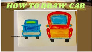 How To Draw Car  Car Drawing Easy  Car Painting Easy [upl. by Bushweller]