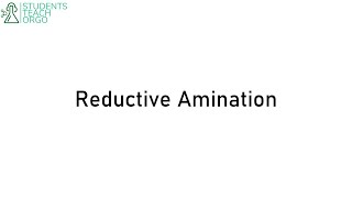 Organic Chemistry 2 Reductive Amination [upl. by Aivilys]