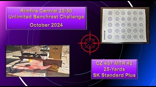 CZ 457 MTR Rimfire Central 2550 Unlimited Challenge 25Yards [upl. by Horlacher249]