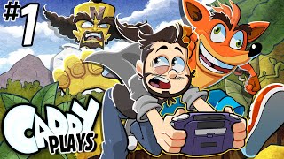 Caddy Plays Crash Bandicoot The Huge Adventure Part 1 101 RUN ALL PLATINUM RELICS [upl. by Sipple]