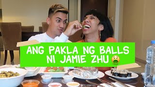 VEGAN MUKBANG WITH JAMIE ZHU KASUKA OPO [upl. by Acissaj]