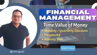 4 Time Value of Money II Perpetuity II Annuity Due [upl. by Sarat]