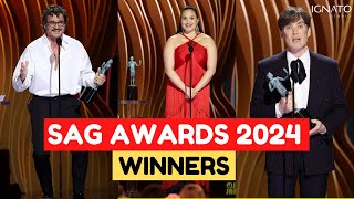 SAG AWARDS 2024 WINNERS  GANADORES [upl. by Thorstein]