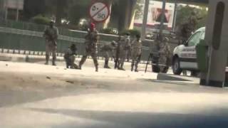 Saudi army enter Bahrain to suppression the demonstrations [upl. by Adnyc51]