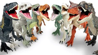 The BIGGEST Super Colossal Figures Collection Haul  TRex Giganotosaurus Indominus Rex and More [upl. by Eneleuqcaj]