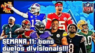 NFL Previews  Semana 11 e sua possíveis surpresas nfl nflbrasil semana11 [upl. by Repsac242]