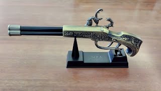 3 Barrel Flintlock Pistol Lighter Unboxing 2024 [upl. by Ataymik]