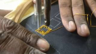 How to do decorative patterns using machine embroidery design [upl. by Etireugram]