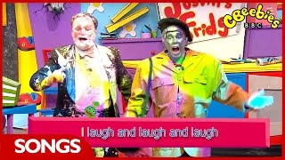 CBeebies  Justins House  Laughter Song [upl. by Ecilahs84]