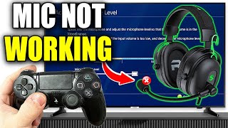 How To Fix PS4 Mic Not Working But You Can Hear Sound  Easy Guide [upl. by Doerrer]