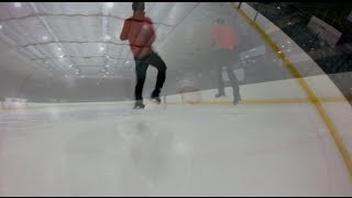 SLOW MOTION DOUBLE SALCHOW  FIGURESKATING  GOPRO [upl. by Pelagi]