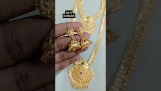 Micro goldplated combo reels necklace gold instagram diamond fashion combo haram view [upl. by Rance]