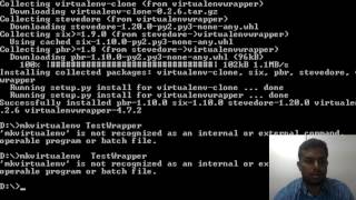 Python project in virtualenv using virtualenvwrapper in windows [upl. by Dionysus]