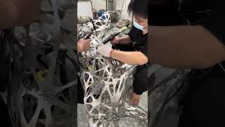 Sharing the making of a cheetah forging process skeletonized effect cheetahart installation [upl. by Noirb389]