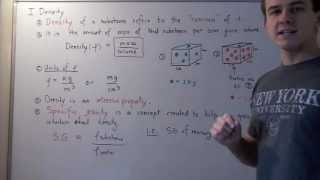 Density and Specific Gravity [upl. by Rosanna]