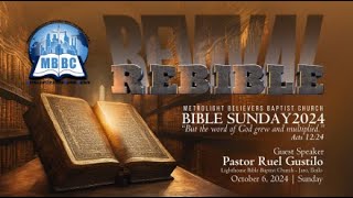 MBBC  BIBLE SUNDAY  October 6 2024 [upl. by Itsur463]