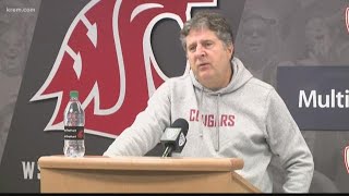 Mike Leach talks Minshew College Football Playoff reform at weekly press conference [upl. by Ardnued]