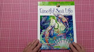 Review  Fanciful Sea Life Coloring Book  Creative Haven [upl. by Adekahs]