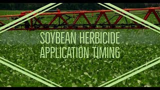 Soybean Herbicide Application Timing [upl. by Vogel]