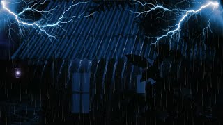 Heavy Rain amp Distant Thunder on Cozy Roof  Natural White Noise for Instant Sleep [upl. by Scarito]