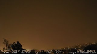 Timelapse Cam 1  Natt til 6 november 2024 [upl. by Etnaid]