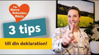 3 tips till din deklaration [upl. by Stutzman]