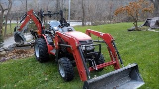 Mahindra MAX28XL oil change [upl. by Onibas672]