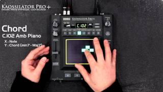 Korg Kaossilator Pro Chorded Sounds and Sound FX Examples [upl. by Rehteh]