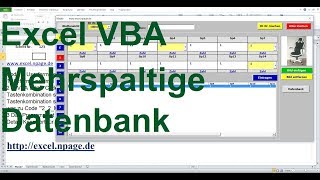 123 Mehrspaltige Datenbank mit Suchmaschine und Bilder in Excel VBA selber erstellen [upl. by Chaddy]