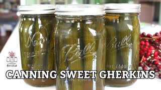 Moms Best Sweet Gherkin Recipe  Canning Sweet Pickles [upl. by Einnig442]