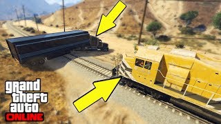 LE CENTRE D’OPÉRATION MOBILE PEUTIL ARRÊTER LE TRAIN DLC GUNRUNNING  GTA 5 ONLINE [upl. by Hsur]