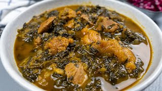 Das wohl Beste Schmorgericht der Welt spinach and plum stew خورش اسفناج آلو Khoresh aloo esfenaj [upl. by Othello11]