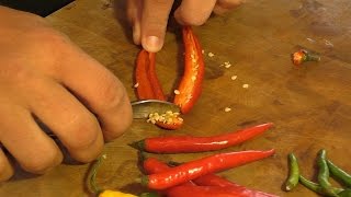 How to deseed a chili quick and easily [upl. by Hajidahk514]