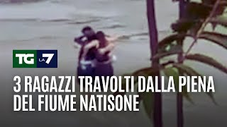 3 ragazzi travolti dalla piena del fiume Natisone [upl. by Ifill]