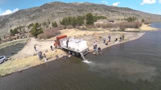 Kokanee Salmon being planted in Fish Lake [upl. by Kafka]