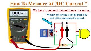 How to measure Current with Digital Multimeter [upl. by Langan]