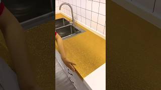 Kitchen aluminium golden adhesive sheet gadjets products [upl. by Tyne]