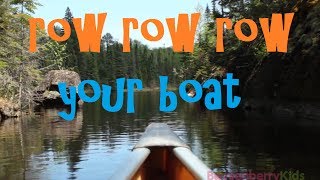 Row Row Row Your Boat Song  Row Your Boat Round Lyrics [upl. by Porty]