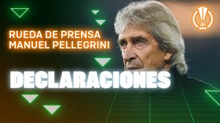 Rueda de prensa de Manuel Pellegrini tras el RealBetisAris 🗣🎙  Real BETIS Balompié [upl. by Celka]