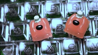 Making artisan keycaps with resin  multishot casting tomadoge [upl. by Gnet]