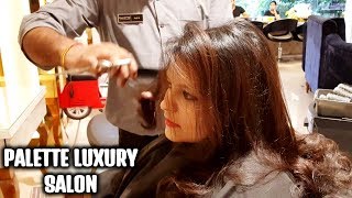 MY NEW HAIRCUT AT PALETTE LUXURY SALON  THE BEST SALON OF EAST DELHI [upl. by Shirley]