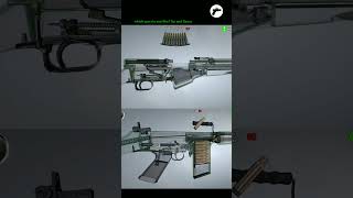 Gun Shot Sounds Explained in 3D  how does a gun work  gun craft  gun crafted channel shorts [upl. by Tennos]