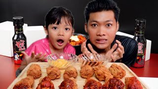 MUKBANG AYAM GORENG with SOS SAMYANG TERPEDAS🥵‼️ [upl. by Mountfort676]