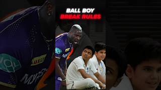 Ball boy stops ball before reaching boundary cricket indvswi andrerussell raremoments [upl. by Enidualc]