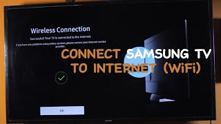 How to Connect Samsung TV to Internet WirelessWiFiWired and Hotspot [upl. by Ihp93]