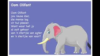 Oom Olifant  Kinderrympies in Afrikaans [upl. by Adnim]