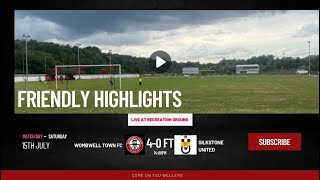 Wombwell Town Vs Silkstone United Friendly highlights 150723 [upl. by Chessy]